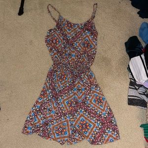 Xhilaration Small Colorful Aztec tribal romper